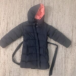 Crew cuts girls navy blue winter jacket size 4/5